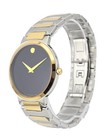 Movado Men s Temo 0607293 Black Dial Two Tone Watch - Retail Price  1350 - Sale