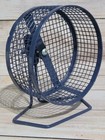 Hamster Wheel Metal Blue Vintage Free Standing 5  Exercise Wheel
