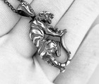 Solid 925 Sterling Silver Antique Vintage Tiger Pendant Climbing Tiger Pendant
