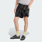 Adidas Originals Mens Black Cutline Faux Leather Shorts Honeycomb Details S M L