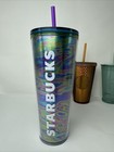 Lot Of  4  New Starbucks Could   Stainless   Studded Cup Tumbler Reusable Mug