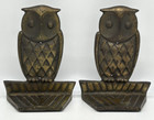 Rare Vintage Owl Bookends  Art Deco  Ca 1930 s  Beautiful Design 
