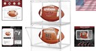 Protective Football Display Case 2 Pack
