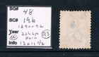 Samoa 1890-92 - 2sh6p Red-violet Palm - Perf 12x11   - Sc 19b  sg 48  Used R3