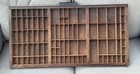 Antique Hamilton Wood Printing Press Drawer Letterpress Shadow Box Tray