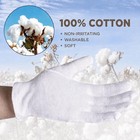 White Cotton Gloves 3 Pairs  11g Each  Soft   Substantial For Hand Care