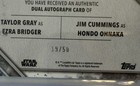 Star Wars Masterworks Dual Autograph Insert Ezra Bridger And Hondo Ohnaka 19 50