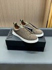 Zegna Men s Fashion Casual Leather Low-top Sneakers     Us Size 8 5  eu 41 