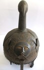 Antique Old Ornate Warrior Helmet Islamic Arabic Calligraphy Chain Mail Guard