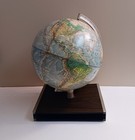 Rand Mcnally World Portrait Globe With Atlas And Storage Base 1960s Vintage 12  