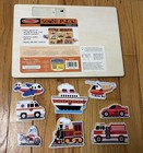 Melissa   Doug Wooden Sound Puzzle Vehicles Train Car Fire Truck Boat Plane