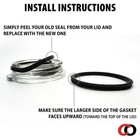 Yeti Lid Seal Gaskets For Magslider   Original Rambler Tumbler Mugs  3 Pack 