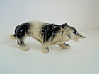 Vintage Lomonosov Porcelain Wolf 15cm   6  - Great Condition