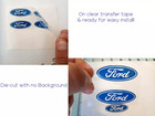 Ford Wheel Rim Center Cap Logo Logos Decal Emblem Sticker 2  X 3 4  Set X4