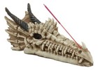 Ancient Fossil Dragon Head Skeleton Incense Burner Statue Prehistoric Dinosaur