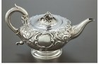 A120 A Thomas Burwash George Iv Silver Tea Pot   London england  Circa 1822-1823
