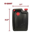 Oil Change Drain Container 10 Quart Large Pan Leak-proof High Capacity Car Auto