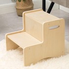 Wooden Toddler Step Stool Two Step Stool For Bedroom  Childrens Stool