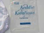 Vintage Keddie Kreations White Sateen Cotton Lined Diaper Cover Panties Size 8