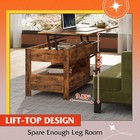 Coffee Table  39  Lift Top Coffee Table With Hidden Compartment  Storage Drawers