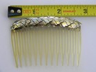 Vintage Mexico 925 Sterling Silver 2 75  Hair Comb barrette