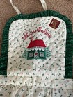 Vtg Full Length Christmas Bib Aprons  2 