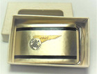       vtg  Paa Pan American World Airways Employee Uniform Sterling Belt Buckle