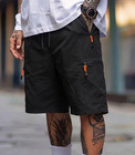 Mens Summer Cargo Shorts Quick Dry Lightweight Elastic Waist Zip Pocket Eu Size