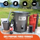 Toauto 6kg Propane Melting Furnace Kit Scrap Metal Gold Silver Copper Crucible