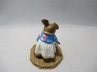 Wee Forest Folk Warm   Fuzzy Blue Snowman Sweaters Retired And New In Wff Box