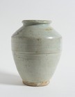 Antique Chinese Gunpowder Or Bullet Jar  Ming Dynasty  Celadon Glazed 