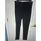Nwot Zara Black Ribbed High Waist Side Zip Slim Leg Pants Size L