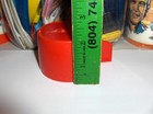 Vintage Red Gunsmoke bonanza rifleman chuck Wagon 2 Inch Tall Aladdin Cup-  Nice