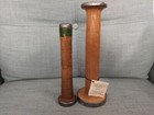 Antique Wooden Textile Industrial Sewing Spools -set Of 3