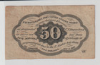 Us 50c Fractional Currency Note  Issued July 17  1862-civil War Xf au