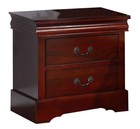 Fully Assembled 2-drawer Nightstand  Solid Wood Bedside Table