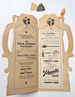1938 Buehler Biergarten Minnesota State Fair Beer Menu Hamm s Schmidt Burlesque 