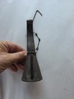 Antique 19th Century Tin Coal Miners Teapot Betty Oil Lamp Mining Wall Light 
