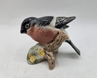 Beswick Handpainted Porcelain Bullfinch Bird Figurine  1042 made In England vtg