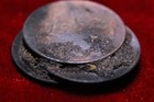 1808 India 10 Cash Admiral Gardner Shipwreck Clump cluster Of 3 Coins Amazing