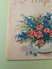 Vtg Greeting Card - Anniversary Wife- Floral  - 1963 Used