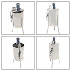 Equipment Stainless Steel 3 Frames 1300rpm Electric Honey Extractor Beekeeping