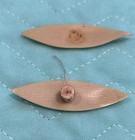 Vintage Lot Of 2 Tatting Shuttles -metal   Celluloid  parts  -susan Bates boye