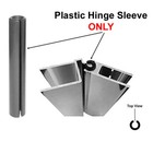 Plastic Hinge Sleeve For Shower Doors With Continuous Hinge - 72  Long