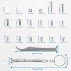 1000 Pcs Stainless Steel Micro Screws Nuts Washers Eyeglass Sunglass Repair Set