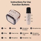 Mini Bluetooth Portable Karaoke Speaker With 2 Wireless Microphones Light Pink