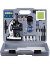 Amscope 52pc 120x-1200x Kids Starter Compound Microscope Portable Science Kit   