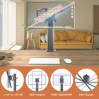 Single Desk Monitor Arm Mount Stand Fit 13 Inch To 32 Inch Flat Curved Computer