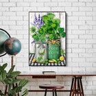  St patrick s Day Counted Cross Stitch Kits For Adults  Flowers Stamped J156