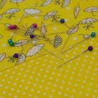 600pcs Sewing Pins For Fabric  Straight Pins With Colored Ball Glass Heads